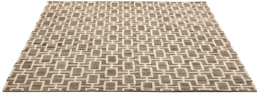 Casa Padrino Luxus Jute Teppich Naturfarben / Weiß 300 x 400 cm - Luxus Wohnzimmer Accessoires