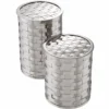 Casa Padrino Luxus Keksdosen 2er Set Silber - Luxus Accessoires