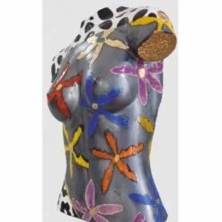 Casa Padrino Luxus Keramik Deko Frauen Torso Bunt H. 56 cm - Handgefertigt & Handbemalt