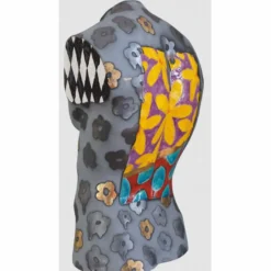 Casa Padrino Luxus Keramik Deko Männer Torso Bunt H. 62 cm - Handgefertigt & Handbemalt
