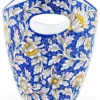 Casa Padrino Luxus Keramik Eiseimer Blau / Mehrfarbig Ø 27 x H. 25 cm - Handgefertigter & handbemalter Eiskübel - Weinkühler - Sektkühler - Champagnerkühler - Luxus Qualität - Made in Italy