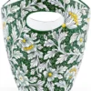 Casa Padrino Luxus Keramik Eiseimer Grün / Mehrfarbig Ø 27 x H. 25 cm - Handgefertigter & handbemalter Eiskübel - Weinkühler - Sektkühler - Champagnerkühler - Luxus Qualität - Made in Italy