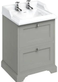 Casa Padrino Luxus Keramik Waschschrank / Waschtisch mit 2 Schubladen 67 x 58 x H. 93 cm
