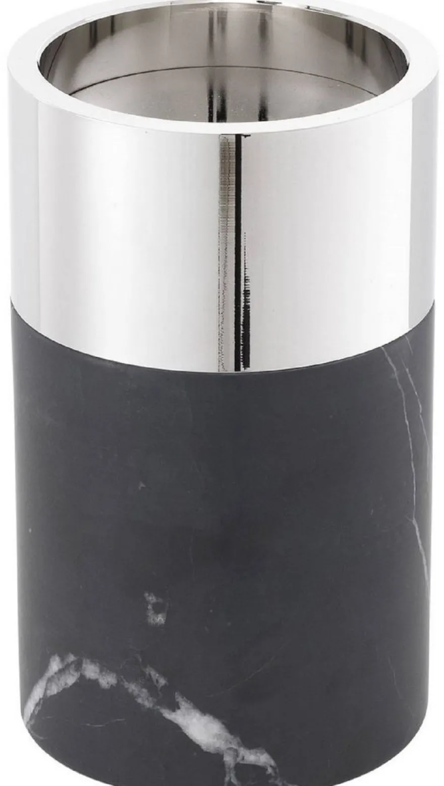 Casa Padrino Luxus Kerzenhalter Set Schwarz / Silber - 3 runde Marmor Kerzenhalter - Luxus Qualität - Deko Accessoires