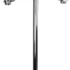 Casa Padrino Luxus Kerzenhalter Silber 47 x 47 x H. 101,5 cm - Art Deco Aluminium Kerzenständer