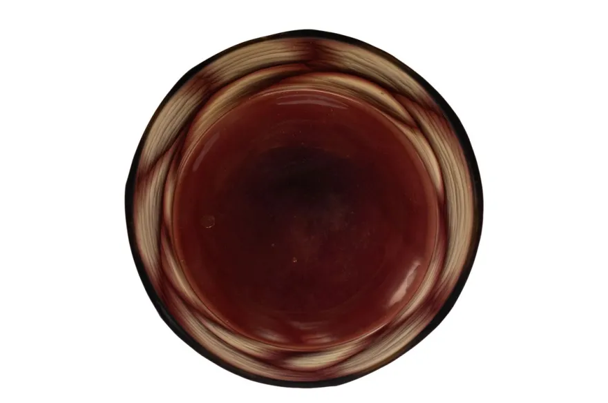 Casa Padrino Luxus Kerzenhalter Lila Ø 17,5 x H. 15,5 cm - Windlicht aus massivem Farbglas in Lila und Klar, auch als Vase verwendbar - Luxus Deko Accessoires