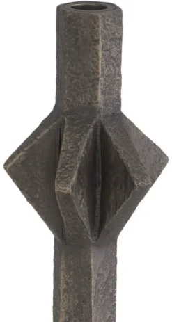 Casa Padrino Luxus Kerzenhalter Bronzefarben 18,5 x 16,5 x H. 50 cm - Messing Kerzenständer - Hotel & Restaurant Deko Accessoires - Luxus Qualität