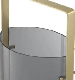 Casa Padrino Luxus Kerzenleuchter Antik Messingfarben / Grau 29,5 x 21 x H. 50 cm - Gastronomie Accessoires - Luxus Qualität