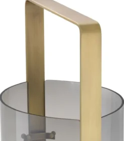 Casa Padrino Luxus Kerzenleuchter Antik Messingfarben / Grau 29,5 x 21 x H. 65 cm - Gastronomie Accessoires - Luxus Qualität