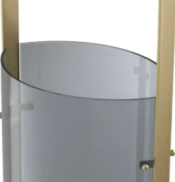 Casa Padrino Luxus Kerzenleuchter Antik Messingfarben / Grau 29,5 x 21 x H. 65 cm - Gastronomie Accessoires - Luxus Qualität