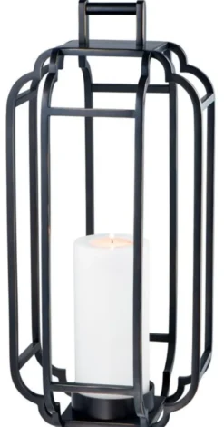 Casa Padrino Luxus Kerzenleuchter Rotguss 25 x 25 x H. 55 cm - Hotel Accessoires