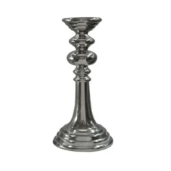 Casa Padrino Luxus Kerzenständer Silber Ø 28 x H. 82 cm - Großer Kerzenhalter im Barockstil