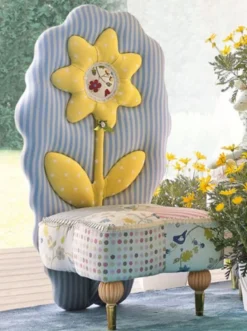 Casa Padrino Luxus Kindersessel Sonnenblume Bunt - Kinderzimmer Sessel - Kinderzimmer Möbel - Erstklassische Qualität - Made in Italy