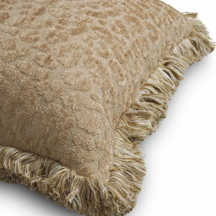 Casa Padrino Luxus Kissen Beige 50 cm - Luxus Wohnzimmer Deko Accessoires