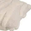 Casa Padrino Luxus Kissen Elfenbein 60 x 60 cm - Handgewebtes Deko Woll Kissen - Quadratisches Zierkissen - Wohnzimmer Dekoration - Luxus Deko Accessoires
