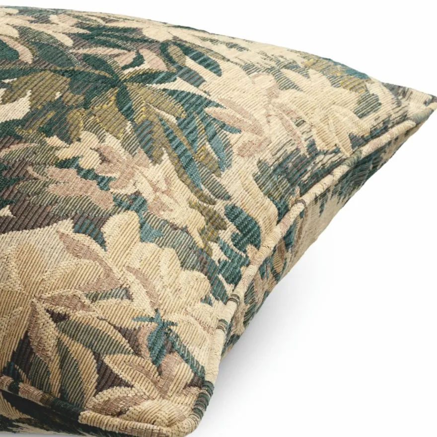 Casa Padrino Luxus Kissen Grün / Beige 60 cm - Luxus Deko Accessoires
