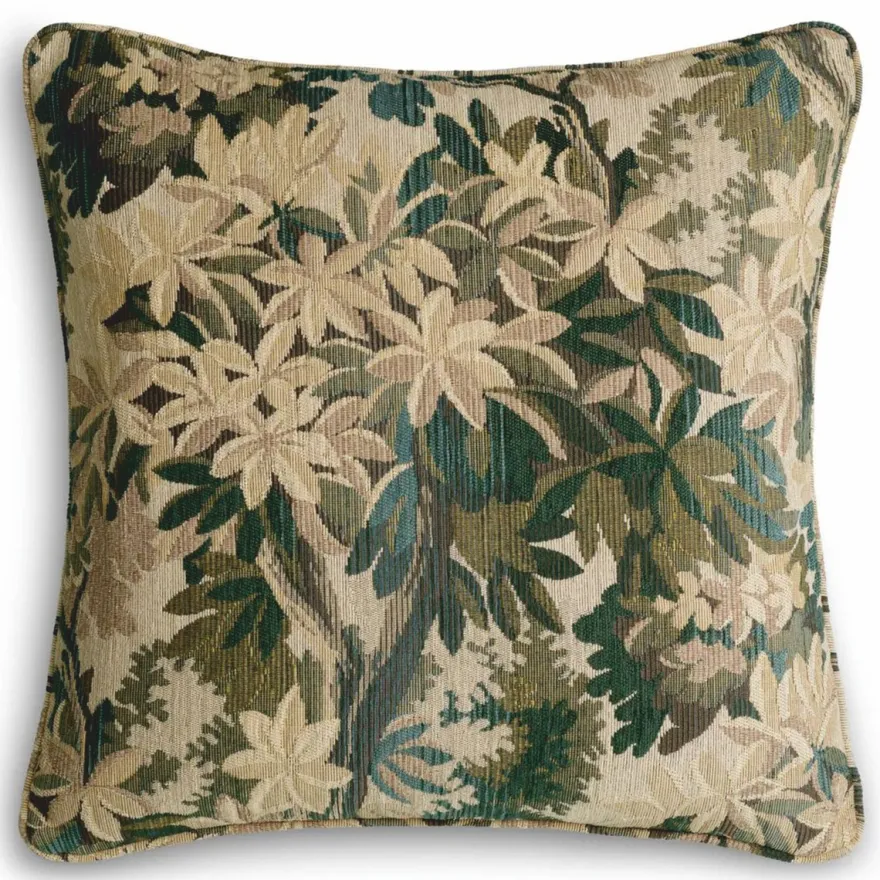 Casa Padrino Luxus Kissen Grün / Beige 60 cm - Luxus Deko Accessoires