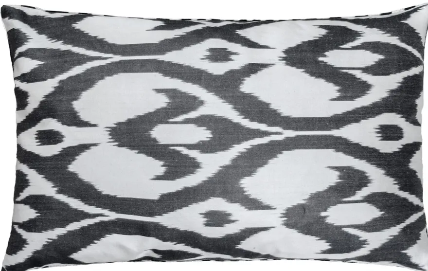 Casa Padrino Luxus Kissen Mod2 Schwarz / Weiß 60 x 40 cm - Wohnzimmer Deko Accessoires
