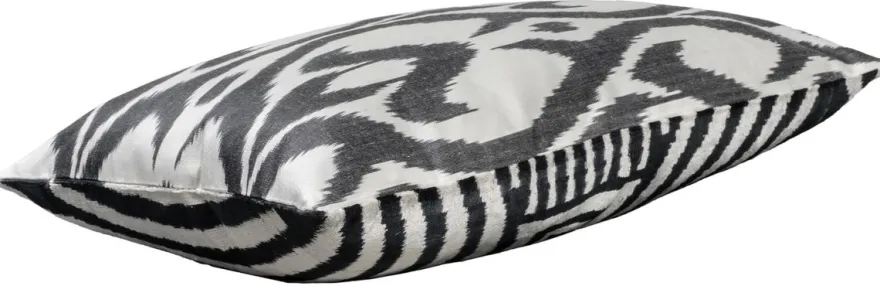 Casa Padrino Luxus Kissen Mod2 Schwarz / Weiß 60 x 40 cm - Wohnzimmer Deko Accessoires