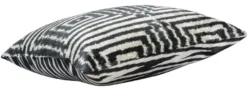 Casa Padrino Luxus Kissen Mod2 Schwarz / Weiß 40 x 40 cm - Wohnzimmer Deko Accessoires