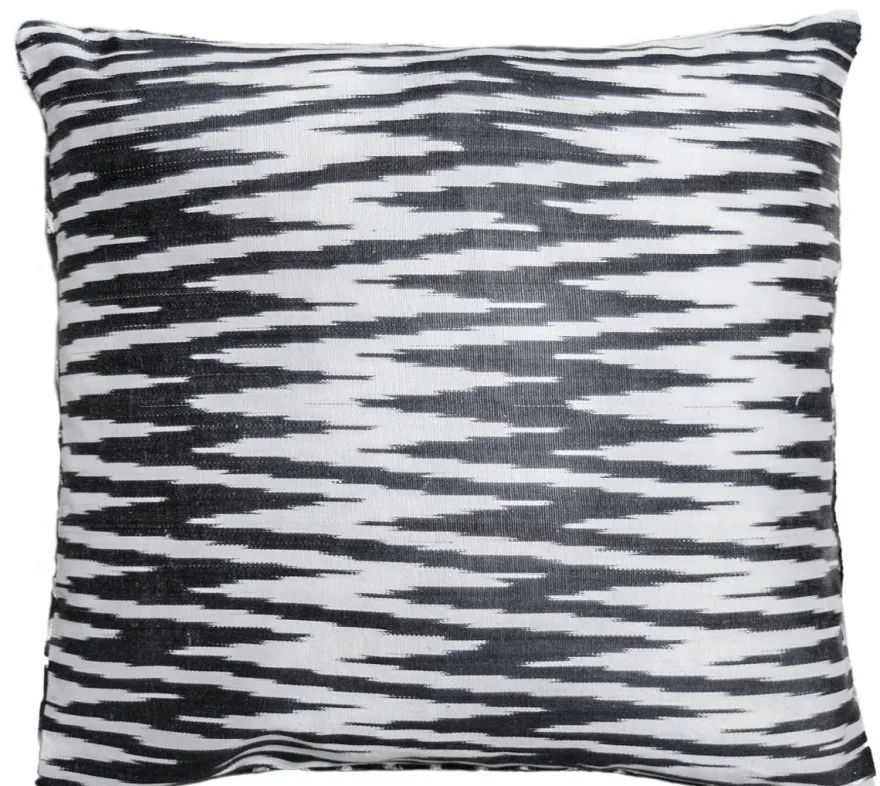 Casa Padrino Luxus Kissen Mod2 Schwarz / Weiß 40 x 40 cm - Wohnzimmer Deko Accessoires