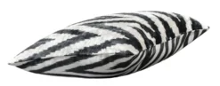 Casa Padrino Luxus Kissen Schwarz / Weiß 40 x 40 cm - Wohnzimmer Deko Accessoires