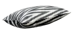 Casa Padrino Luxus Kissen Schwarz / Weiß 40 x 40 cm - Wohnzimmer Deko Accessoires