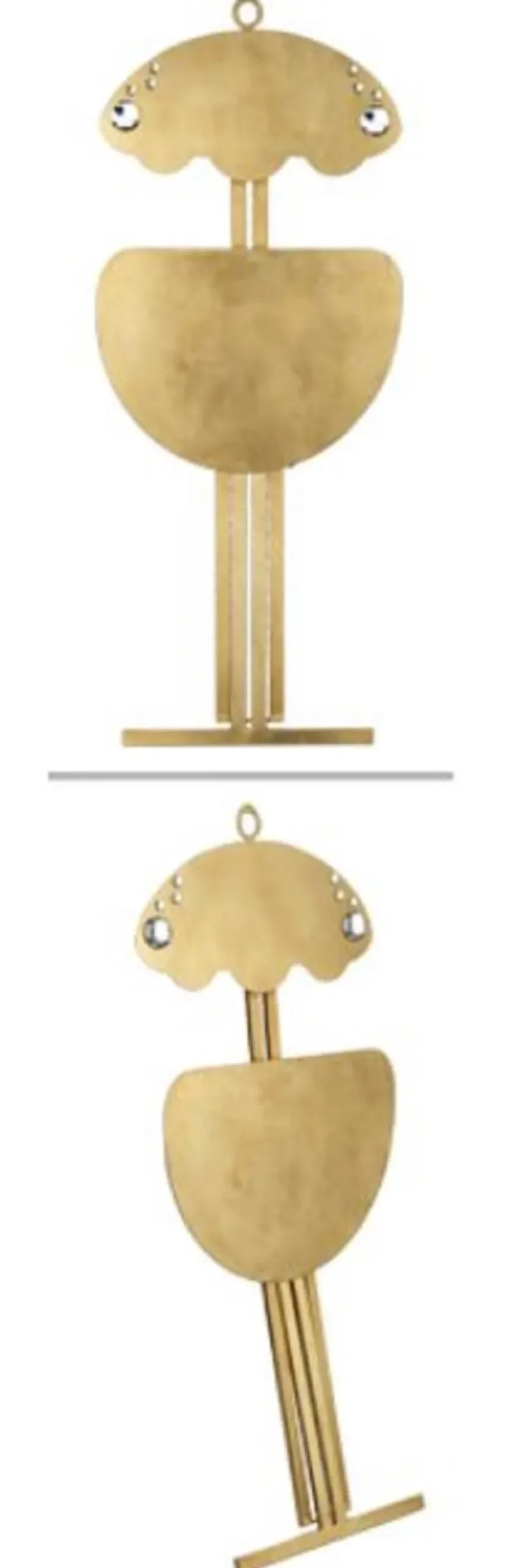 Casa Padrino Luxus Klappstuhl Gold 42 x 32 x H. 88 cm - Metall Stuhl mit Swarovski Kristallglas - Luxus Möbel