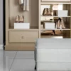 Casa Padrino Luxus Kleiderschrank Beige 326 x 60 x H. 230 cm - Offener Schlafzimmer Schrank - Schlafzimmer Möbel - Hotel Möbel - Luxus Möbel - Luxus Einrichtung - Schlafzimmer Einrichtung