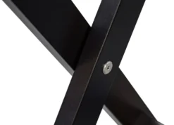 Casa Padrino Luxus Kofferständer Gepäckablage aus Buchenholz und Kunstleder in Schwarz 70 x 41 x H. 61 cm
