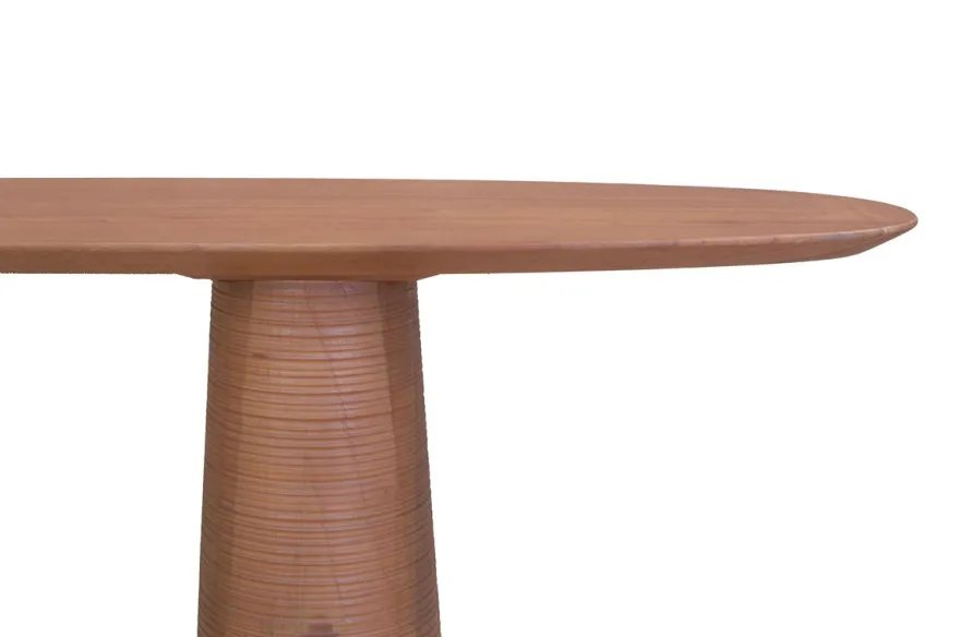Casa Padrino Luxus Konsole Braun 160 x 40 x H. 80 cm - Massivholz Konsolentisch im warmen Bernsteinton mit skulptural gestalteter Front - Luxus Möbel