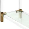 Casa Padrino Luxus Konsole im modernen Design Messingfarben 150 x 40 x H. 75 cm