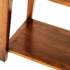 Casa Padrino Luxus Konsole mit 3 Schubladen in braun 162,5 x 47,5 x H. 76 cm - Wohnzimmermöbel