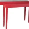 Casa Padrino Luxus Konsolentisch 2er Set Rot - Handgefertigte Lackmöbel im modernen Stil - 130/112 x 34/27 x 80/75 cm
