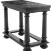 Casa Padrino Luxus Konsolentisch in schwarz mit schwarzer Marmorplatte 100 x 50 x H. 79 cm - Limited Edition