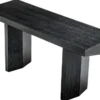 Casa Padrino Luxus Konsole Schwarzgrau 160 x 55,5 x H. 76,5 cm - Rechteckiger Konsolentisch - Wohnzimmer Möbel - Hotel Möbel - Luxus Möbel - Luxus Einrichtung
