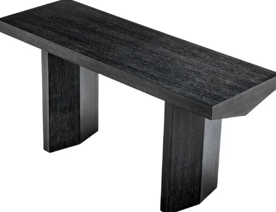 Casa Padrino Luxus Konsole Schwarzgrau 160 x 55,5 x H. 76,5 cm - Rechteckiger Konsolentisch - Wohnzimmer Möbel - Hotel Möbel - Luxus Möbel - Luxus Einrichtung