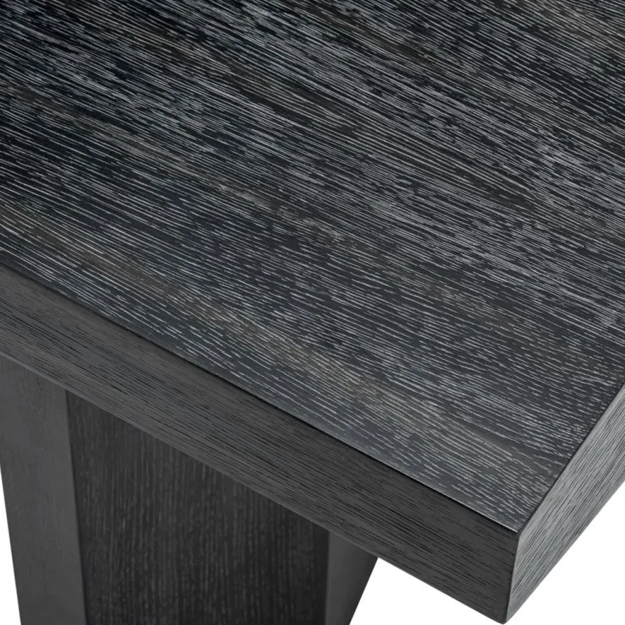 Casa Padrino Luxus Konsole Schwarzgrau 160 x 55,5 x H. 76,5 cm - Rechteckiger Konsolentisch - Wohnzimmer Möbel - Hotel Möbel - Luxus Möbel - Luxus Einrichtung