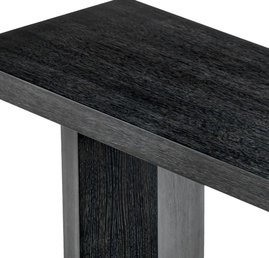 Casa Padrino Luxus Konsole Schwarzgrau 160 x 55,5 x H. 76,5 cm - Rechteckiger Konsolentisch - Wohnzimmer Möbel - Hotel Möbel - Luxus Möbel - Luxus Einrichtung