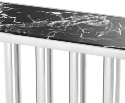 Casa Padrino Luxus Konsole Silber 70 x 30 x H. 93 cm - Designer Hotel Möbel