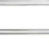 Casa Padrino Luxus Konsole Silber 160 x 40 x H. 78 cm - Metall Konsolentisch mit Glasplatten - Wohnzimmer Möbel - Luxus Möbel