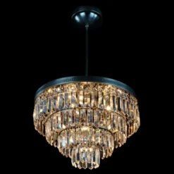 Casa Padrino Luxus Kristall Deckenleuchte Silber Ø 40 x H. 20 cm - Prunkvolle Messing Deckenleuchte mit böhmischem Kristallglas - Barock Möbel - Edel & Prunkvoll