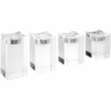 Casa Padrino Luxus Kristallglas Teelichthalter Set - Deko Accessoires