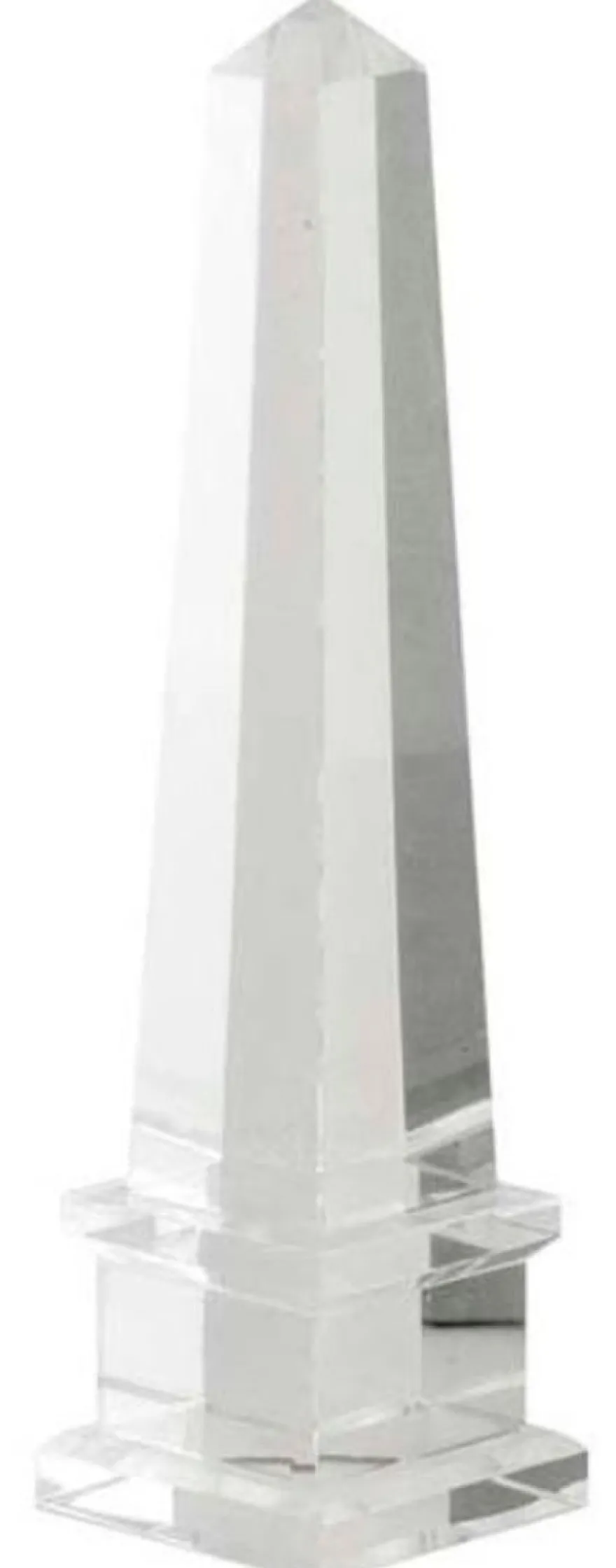 Casa Padrino Luxus Kristallglas Obelisk 6,5 x 6,5 x H. 26 cm - Designer Wohnzimmer Hotel Dekoration
