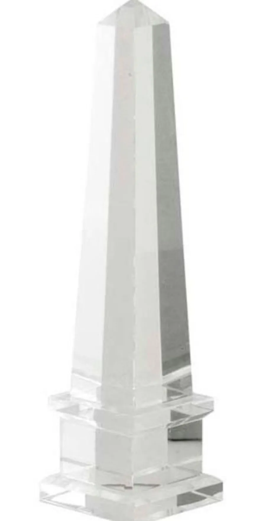 Casa Padrino Luxus Kristallglas Obelisk 6,5 x 6,5 x H. 26 cm - Designer Wohnzimmer Hotel Dekoration