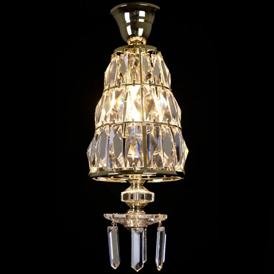 Casa Padrino Luxus Kristall Hängeleuchte Silber Ø 16 x H. 45 cm - Prunkvolle Messing Hängeleuchte mit böhmischem Kristallglas - Barock Möbel - Edel & Prunkvoll