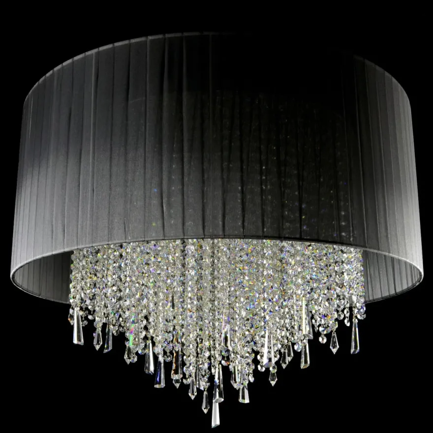 Casa Padrino Luxus Kristall Kronleuchter Silber Ø 70 x H. 55 cm - Prunkvolle Messing Kronleuchter mit böhmischem Kristallglas - Barock Möbel - Edel & Prunkvoll