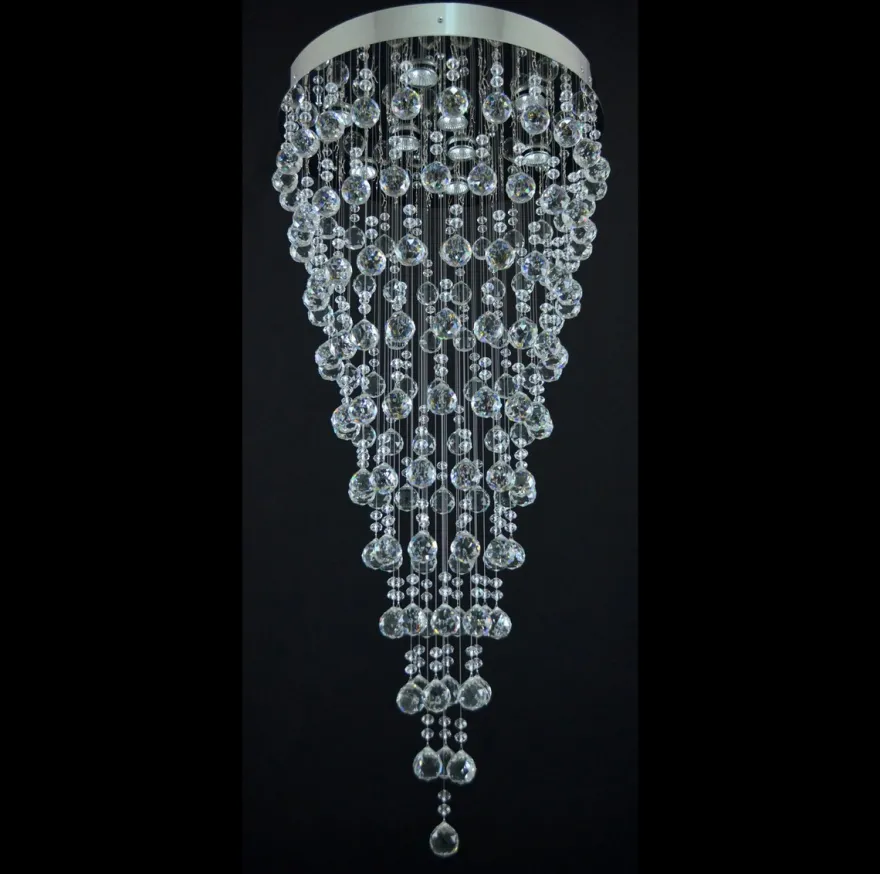 Casa Padrino Luxus Kristall Kronleuchter Silber Ø 50 x H. 110 cm - Prunkvolle Messing Kronleuchter mit böhmischem Kristallglas - Barock Möbel - Edel & Prunkvoll