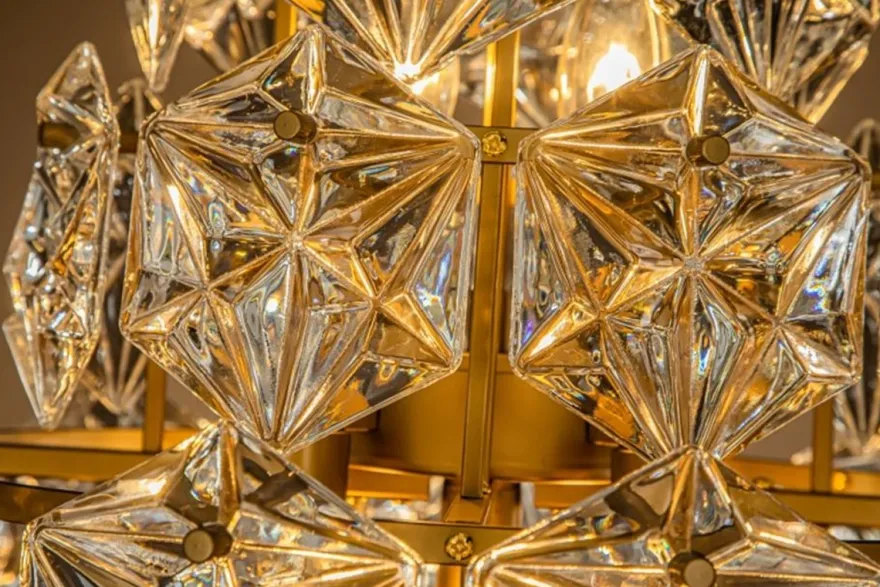 Casa Padrino Luxus Kristall Tischleuchte Gold / Schwarz Ø 46 x H. 85 cm - Tischlampe mit Marmorfuß