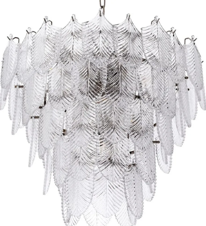 Casa Padrino Luxus Kronleuchter Silber Ø 62 x H. 53 cm - Edler Hotel & Restaurant Kronleuchter - Luxus Qualität